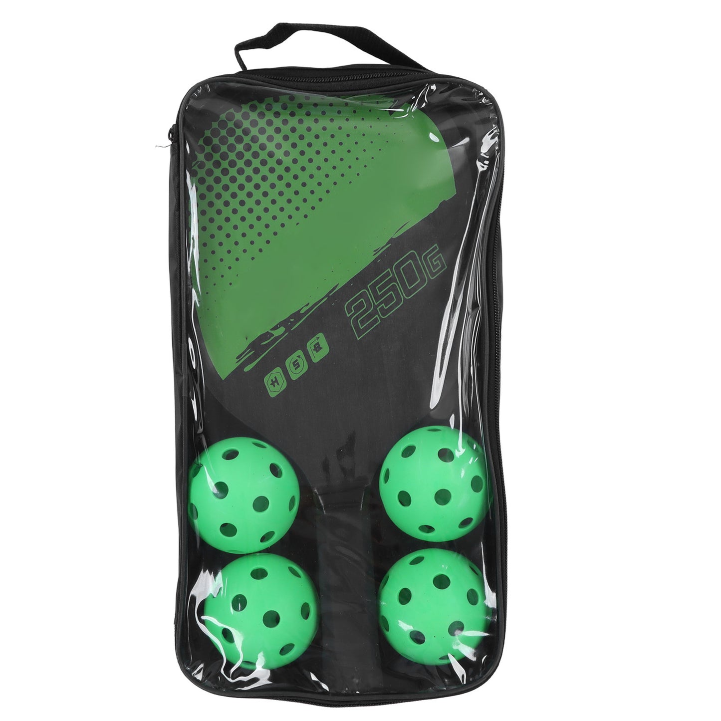 Pickleball Set Portable Pickleball 2 Paddles and 4 Balls Set with Storage Bag for Outdoor Sports